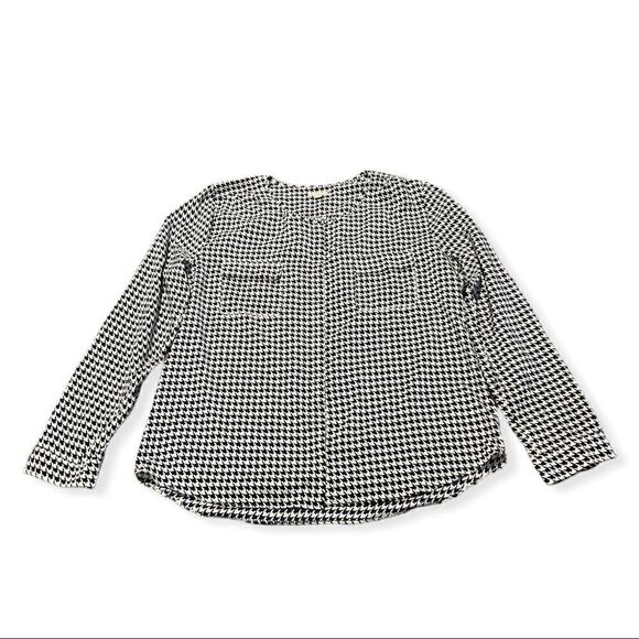 Gap Women’s Geometric Blouse Button Down Top Size Large - Picture 1 of 9